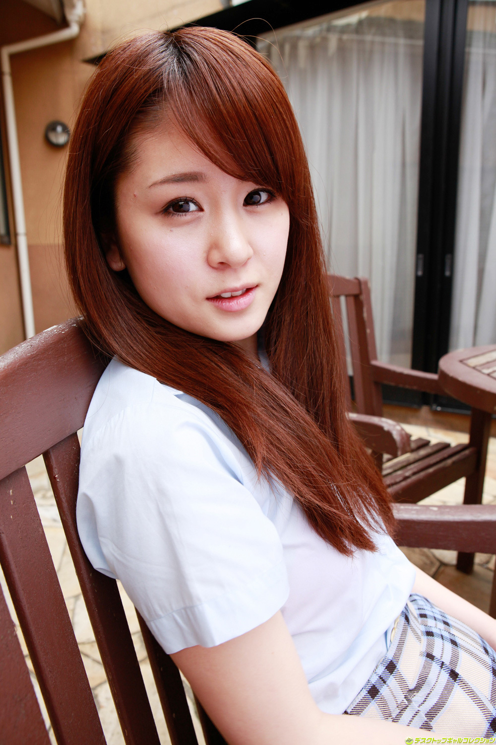 朝菜栞 - 甘いロリフェイス之制服の完全なる融合！ [DGC] No.1040